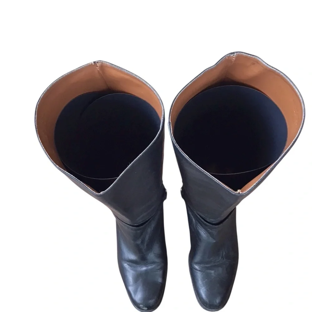 Studio Works The Sharry Boot Black Leather Riding Boots